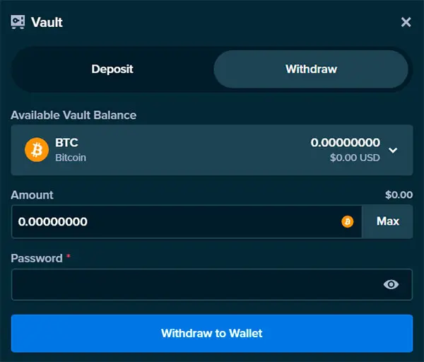 Withdraw Funds From Stake