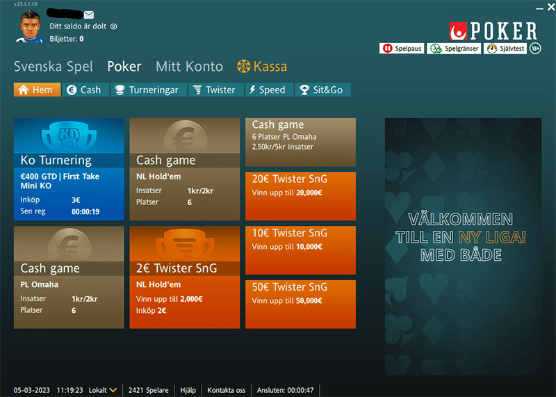 Svenska Spel Poker клиент