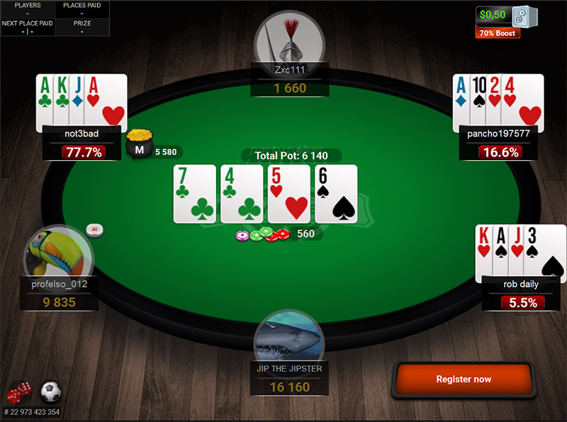 Party Poker Omaha Table Lat