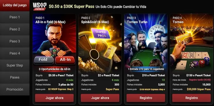 Lobby Wsop Express Gg Poker