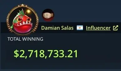 Resultados de Damián Salas en GGPoker