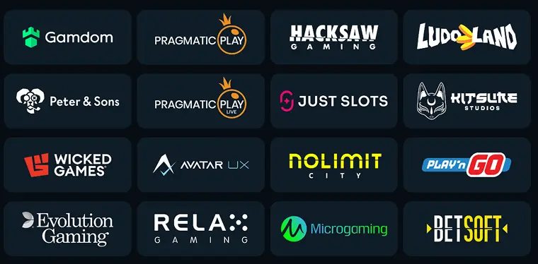 Gamdom Casino Providers