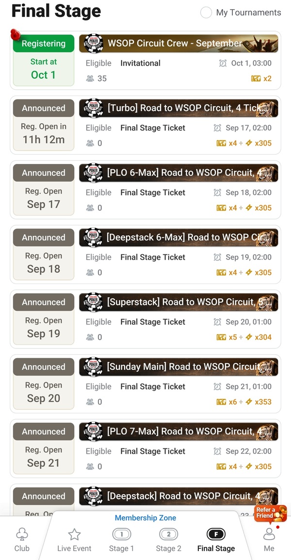 Clubgg Final Stage