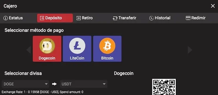 Red Argentina de Poker cashier with cryptocurrencies