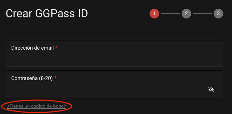 “Tienes un código de bono?