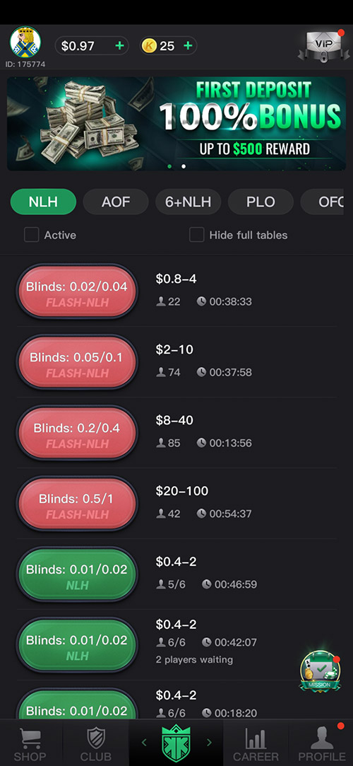 Kkpoker Main Lobby Ru