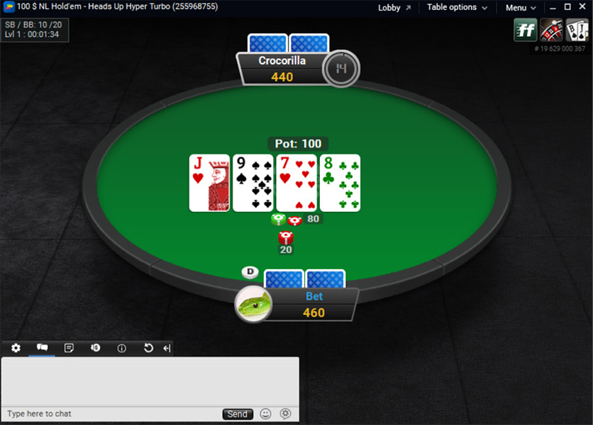 Coral Poker Hu Table En