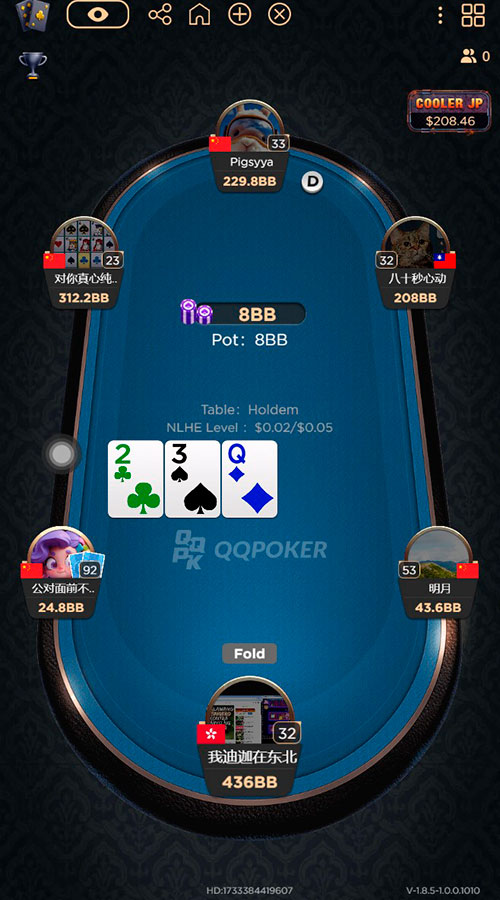 Qq Poker Holdem Table