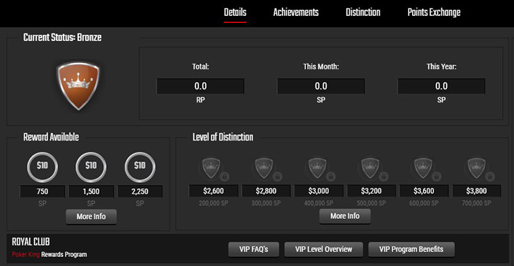 Poker King Royal Club в клиенте рума