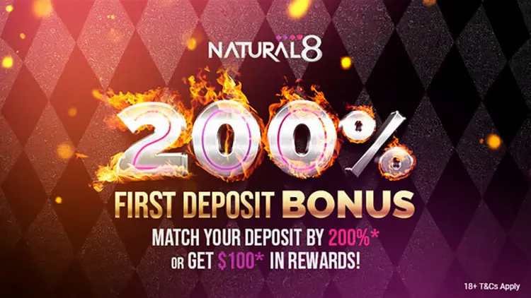 Natural8 бонус на первый депозит