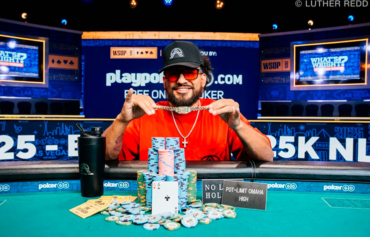 Lou Garza gana el Evento #14 High Roller PLO/NLH Mixto WSOP 2025