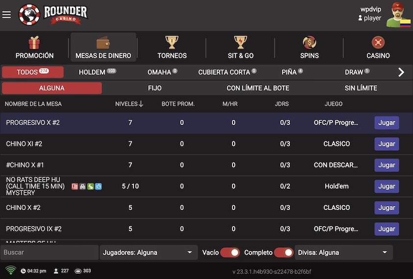 Rounder Casino Lobby