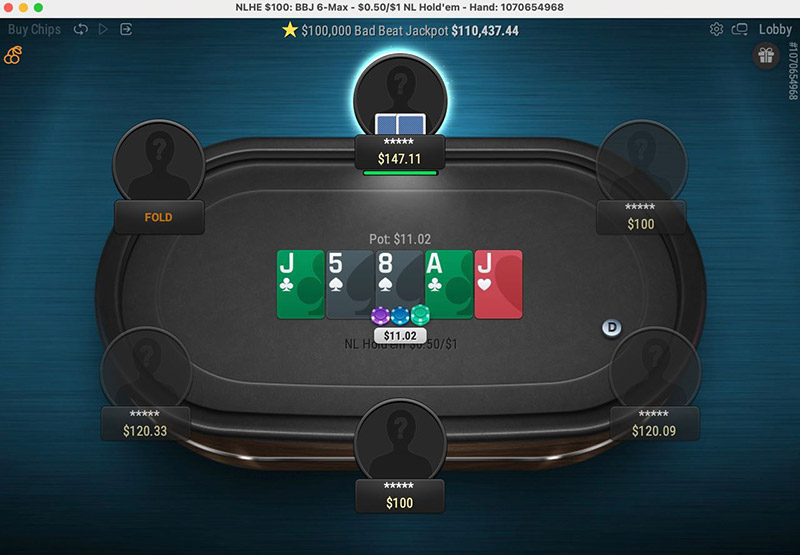 Betonline Poker Cash Table Lat