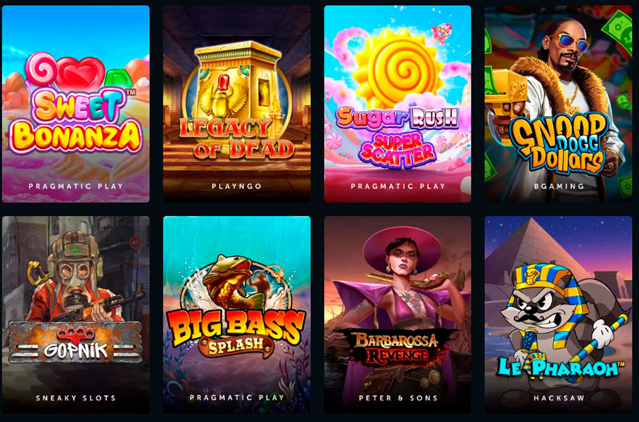 Rake Bit Casino Slots Lobby