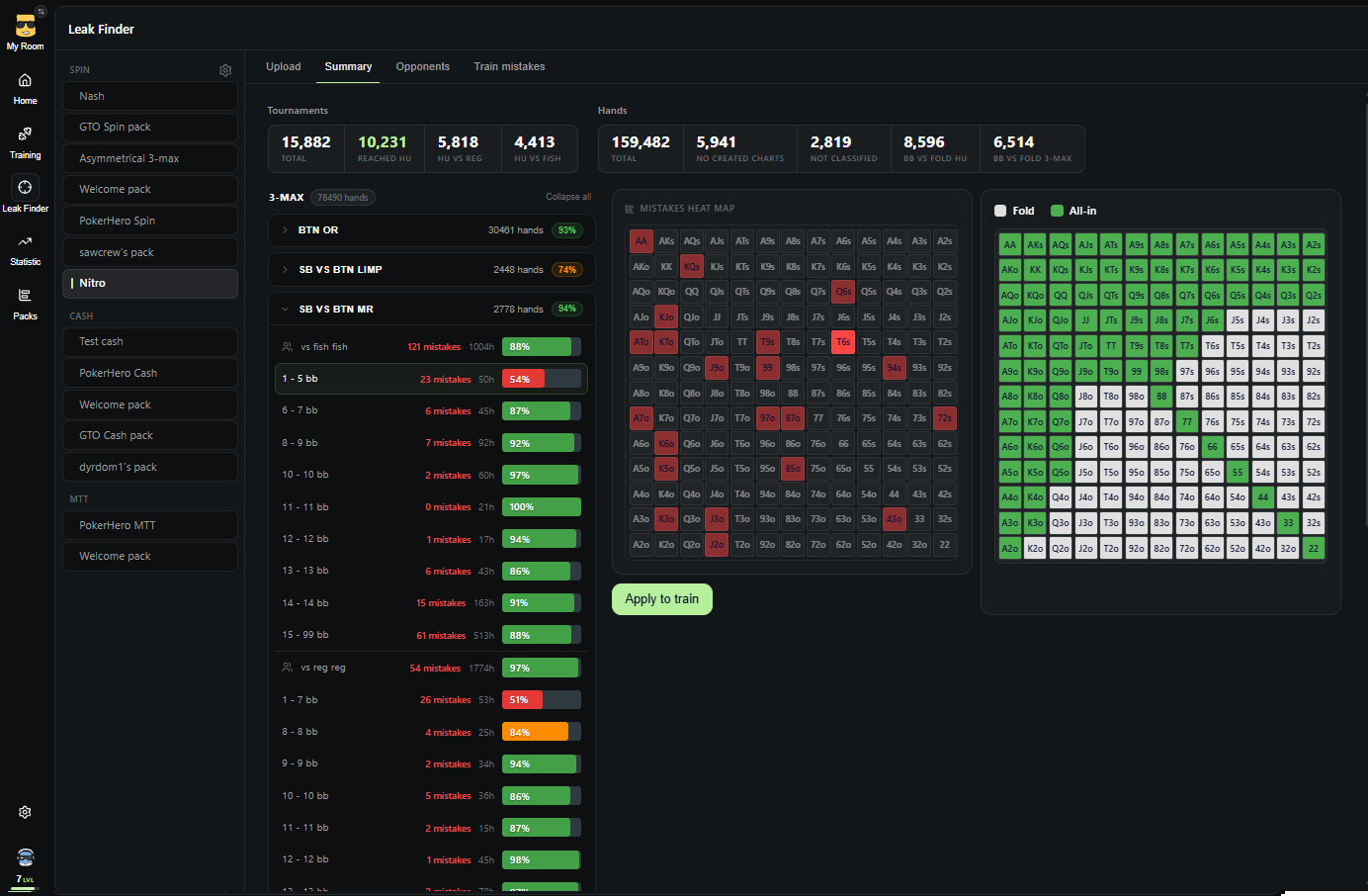 Poker Hero Leak Finder