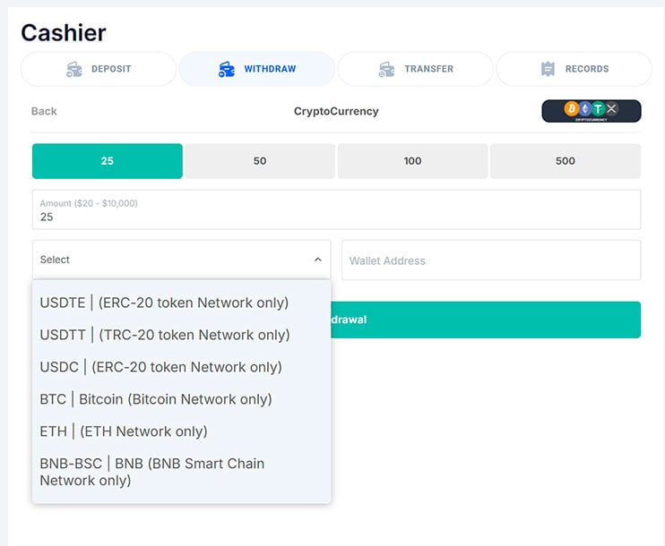 cryptocurrency cashout