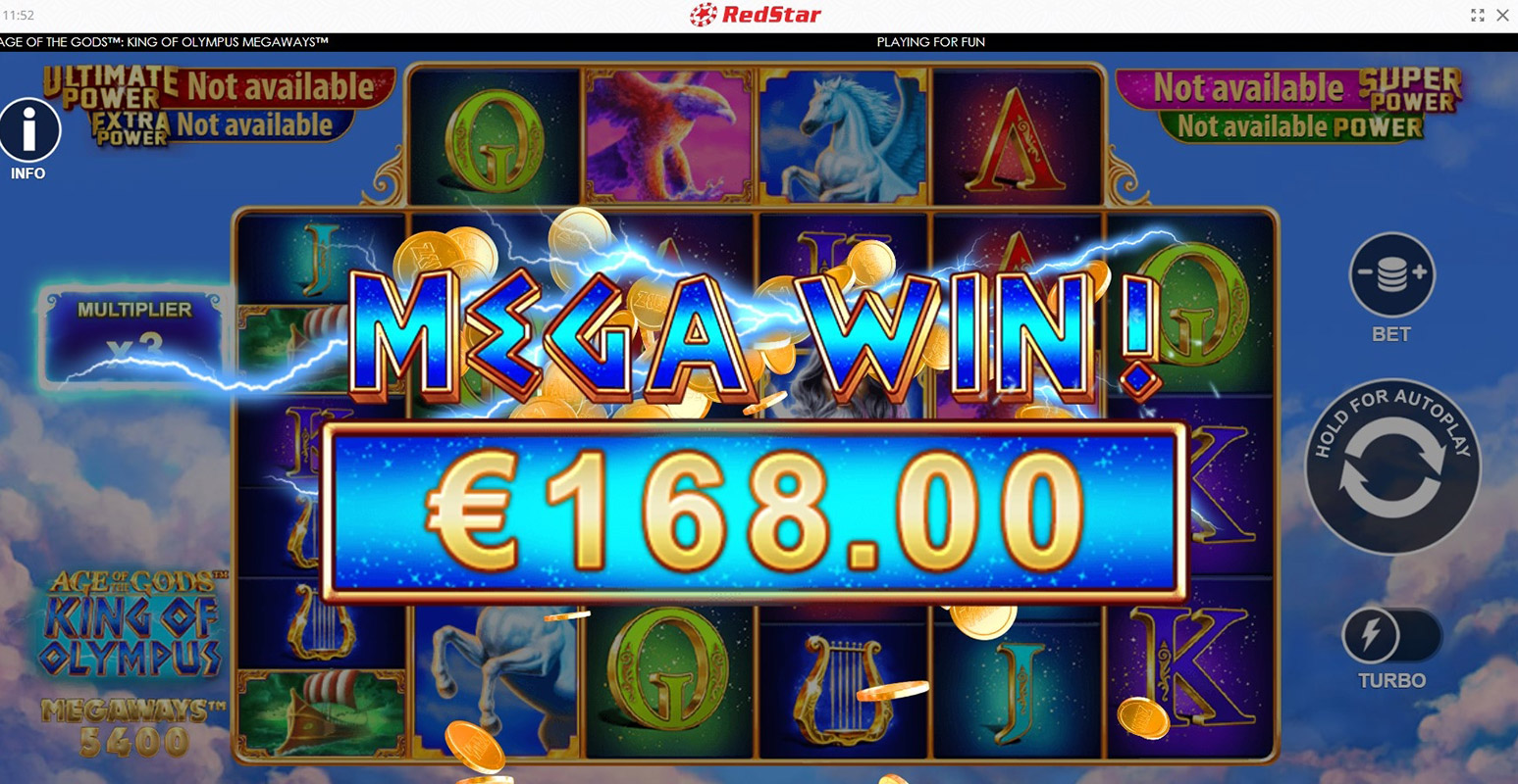 Red Star Casino Age of the Gods Slot