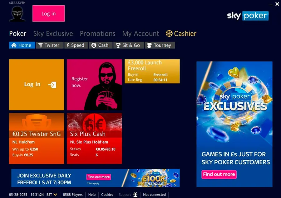 Skypoker приложение на ПК