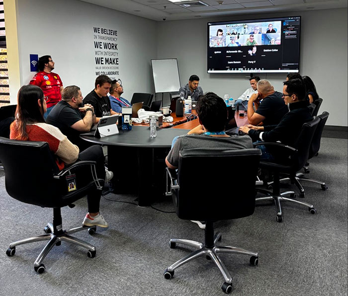 Meeting in the Office Winnig Poker Network