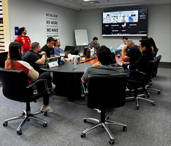 Meeting in the Office Winnig Poker Network