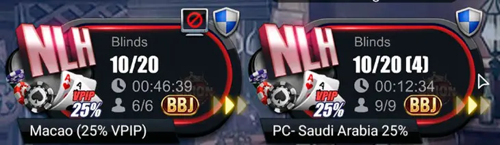 Mesas de NL2k en PokerBros