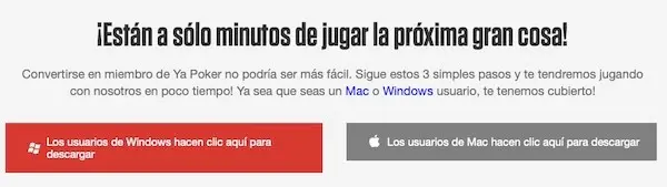 Descarga del software de YaPoker