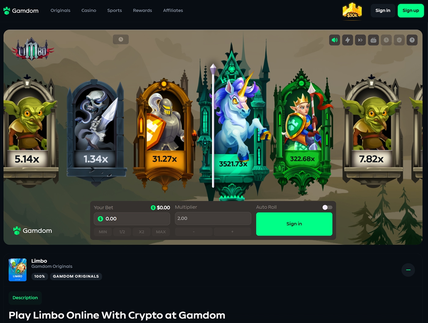 Gamdom Limbo Games