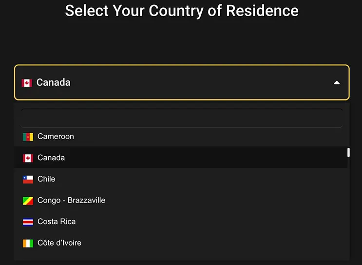 Country Select