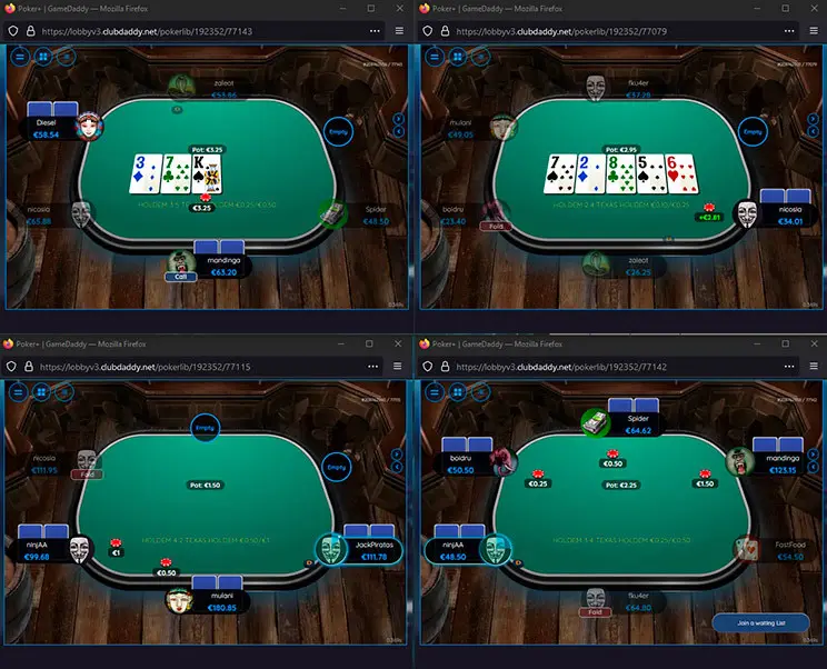 Cristal Poker Multitabling En