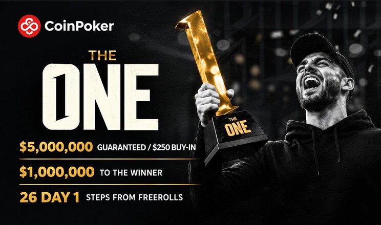 The One 5m Gtd Largest Tournament in Coinpoker History