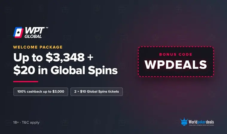 Wpt Global Bonus Code Wpdeals