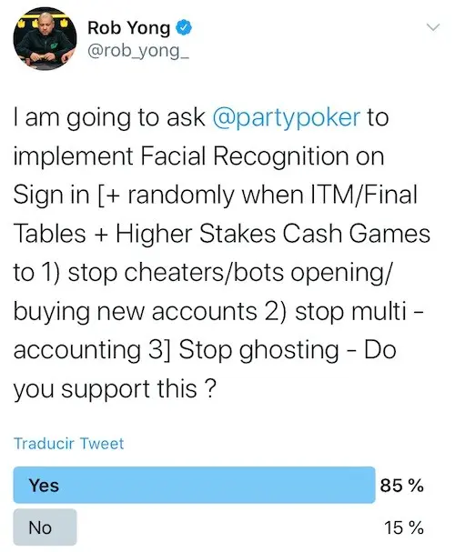 Rob Yong Twitter Poll