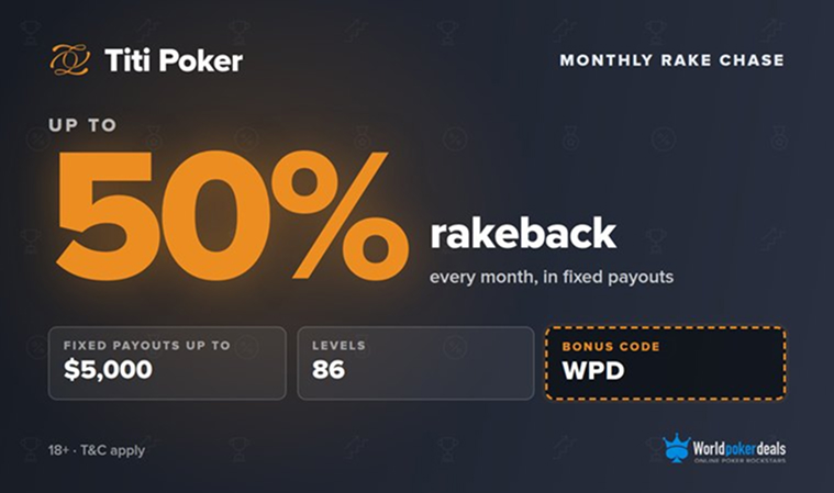 Monthly Rake Chase Titi Poker