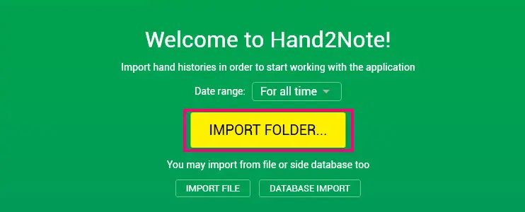 Hand2Note импорт папки с историей раздач GGпокерок