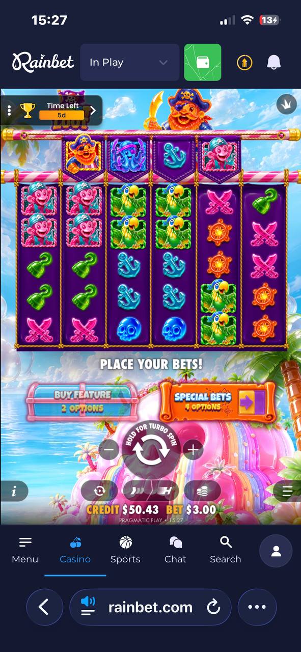 Rainbet Mobile Slots