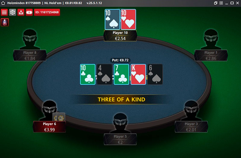 Стол в новом покерном клиенте IPoker Network