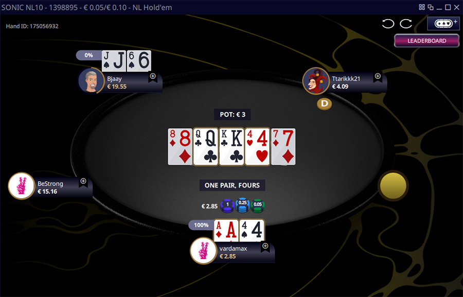 Vbet Poker Sonic Poker Table Lat