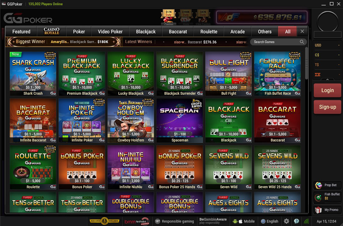 Gg Poker Casino Gg Vegas Games