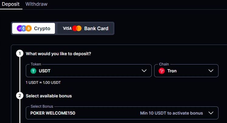 Coinpoker Select Bonus First Deposit