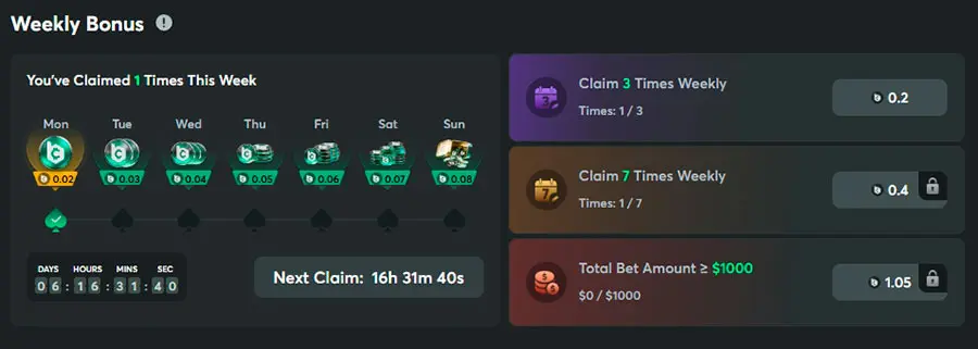 Bcpoker Weekly Bonus