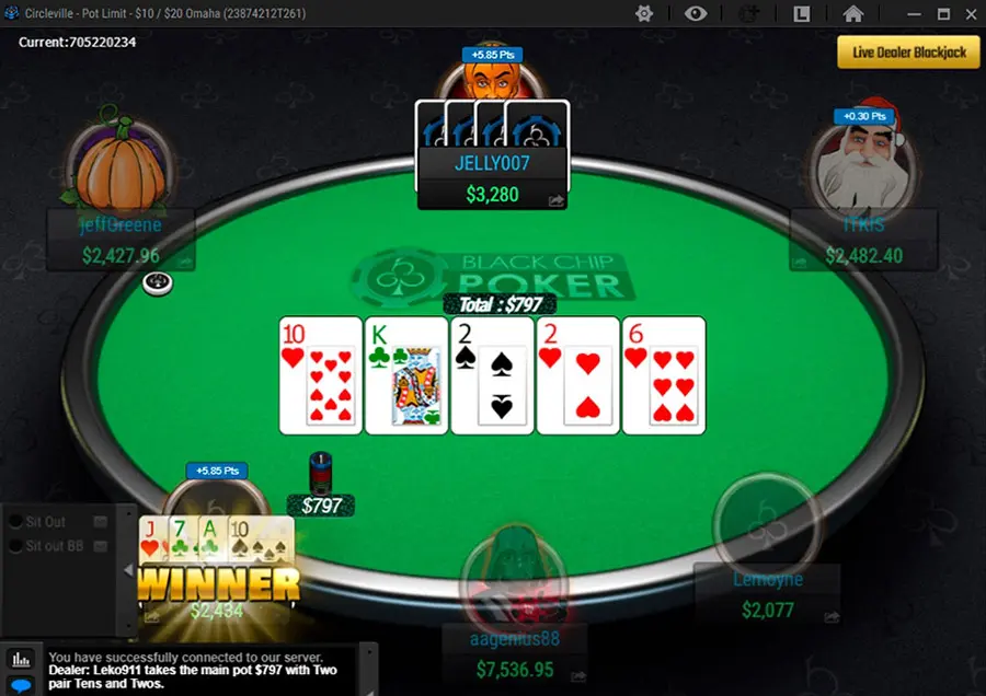 Black Chip Poker Pl O2000 En