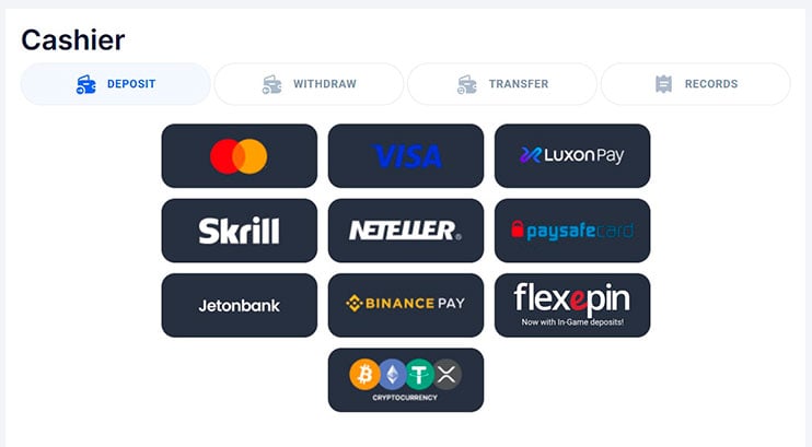 WPT Global Cashier