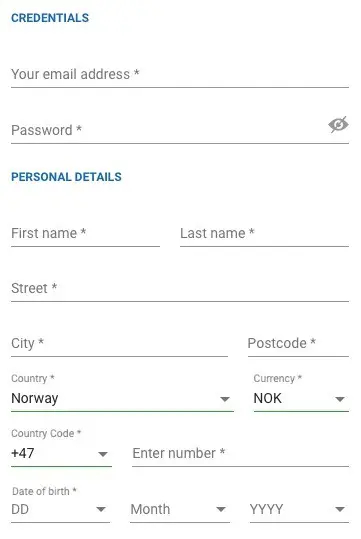 NordicBetPoker Form