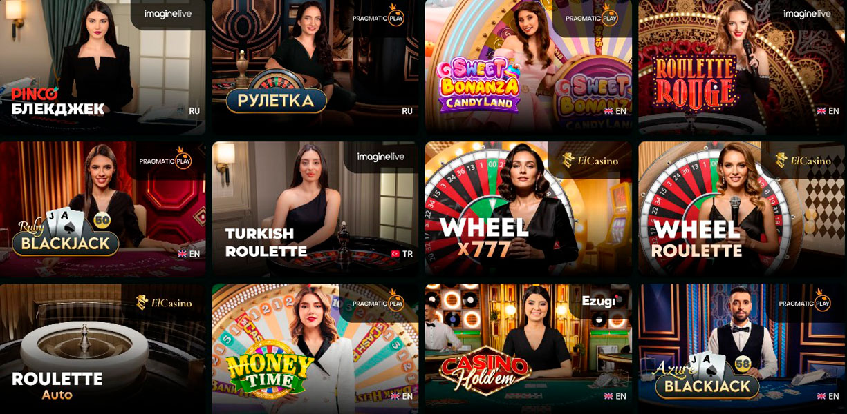 Pinco Casino Live Games