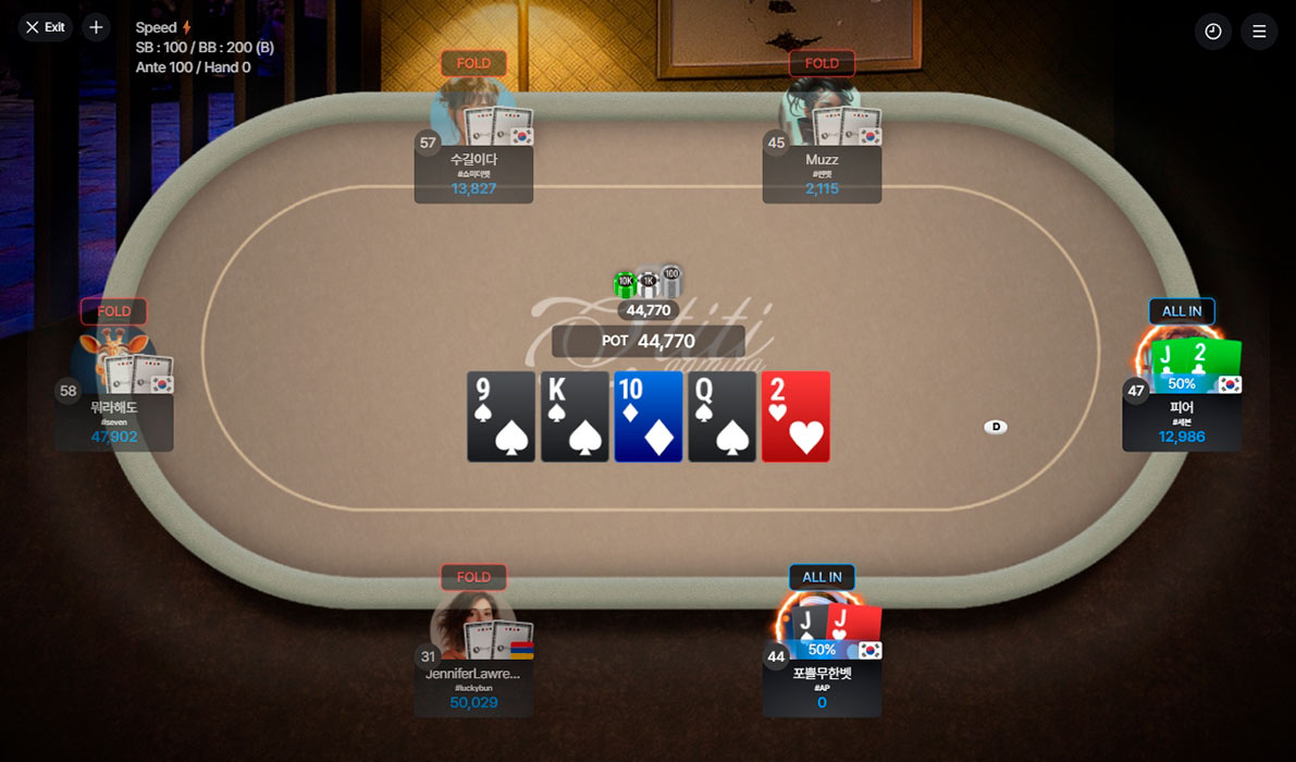 Lucky Bun Poker 6 Max Speed Table