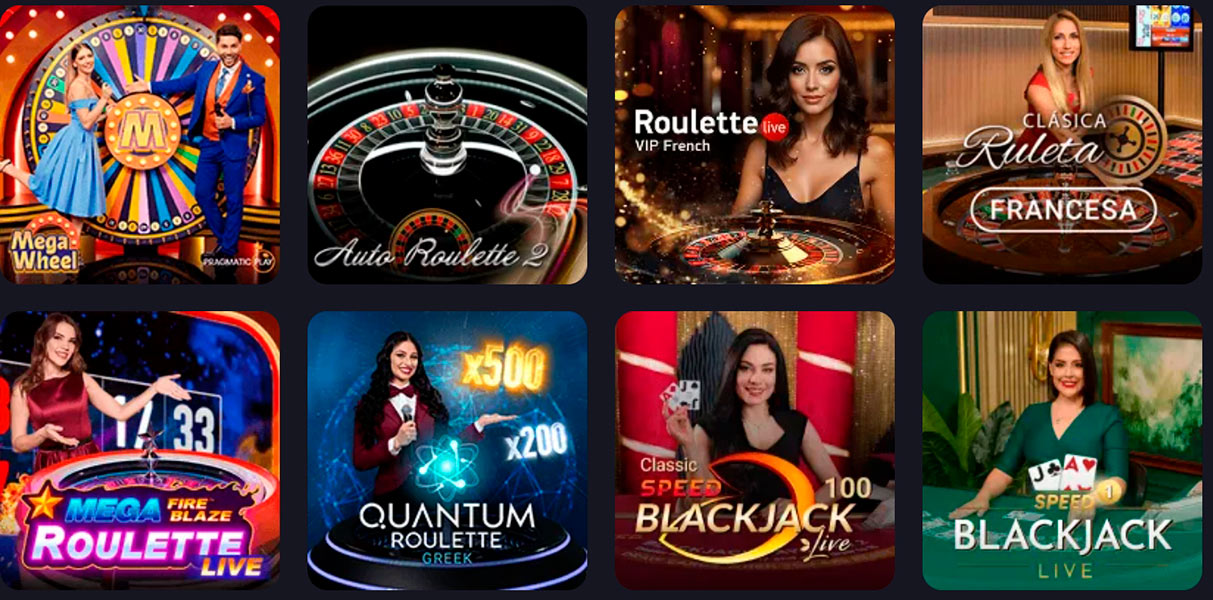 Spinarium Casino Live Games Page