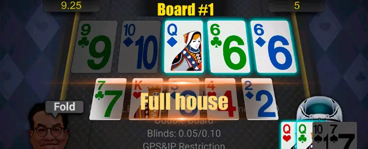Double Board Omaha en PokerBros