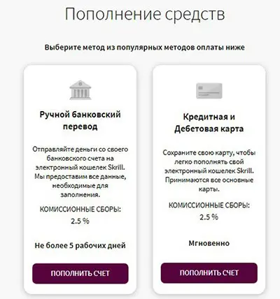 Skrill мультивалютный счет через пополнение