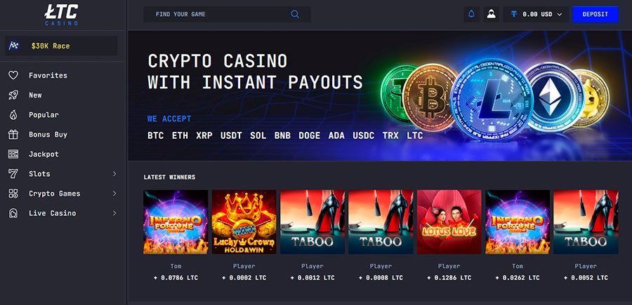 Ltc Casino Look and Feel
