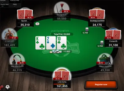 Party Poker Tournament Table Lat